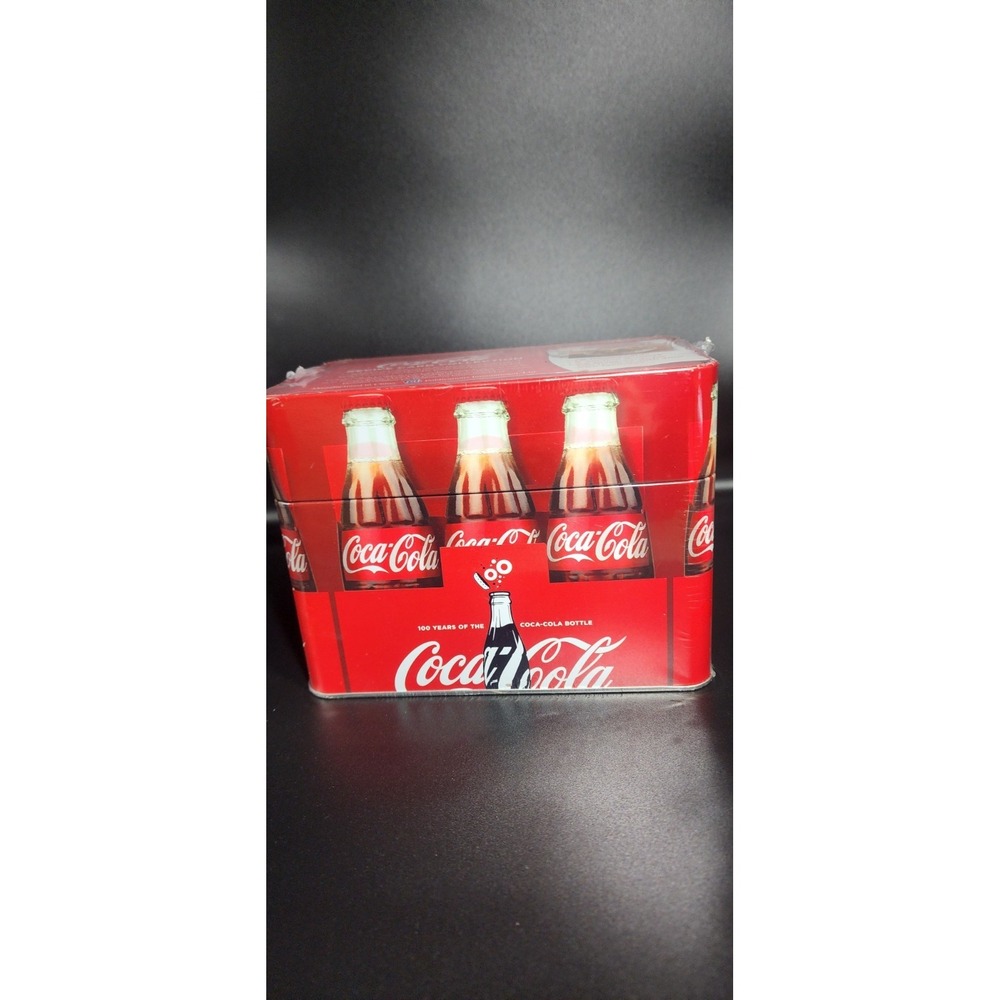 Coca Cola Recipe Tin Box 100 Anniversary Recipe Cards,Blank Cards New Sealed
